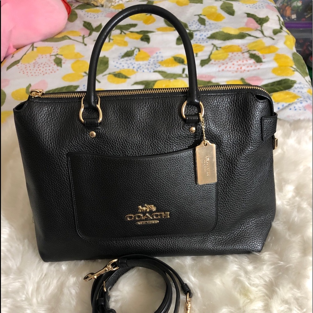 Coach pebbled Leather crossbody